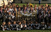 Some of the K Stars with their trophies in 2018